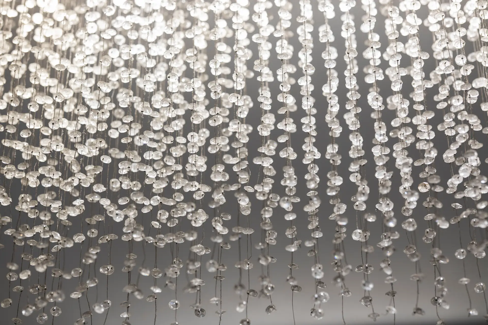 Bespoke crystal sculpture illuminated by natural light